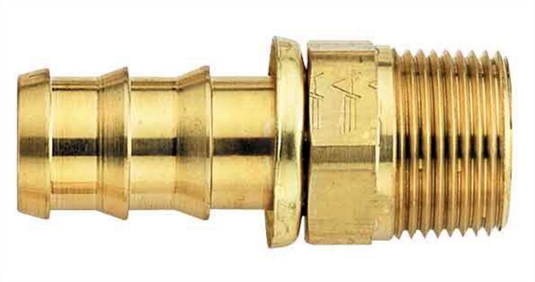 #6 Socketless Hose To 3/8 Male Pipe Fitting