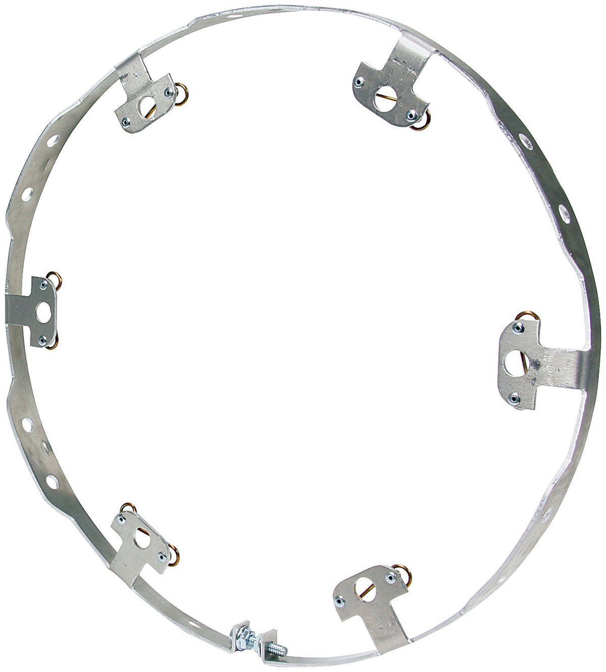 Wheel Ring Flat Style Alum 6 Fastener Q-Turn