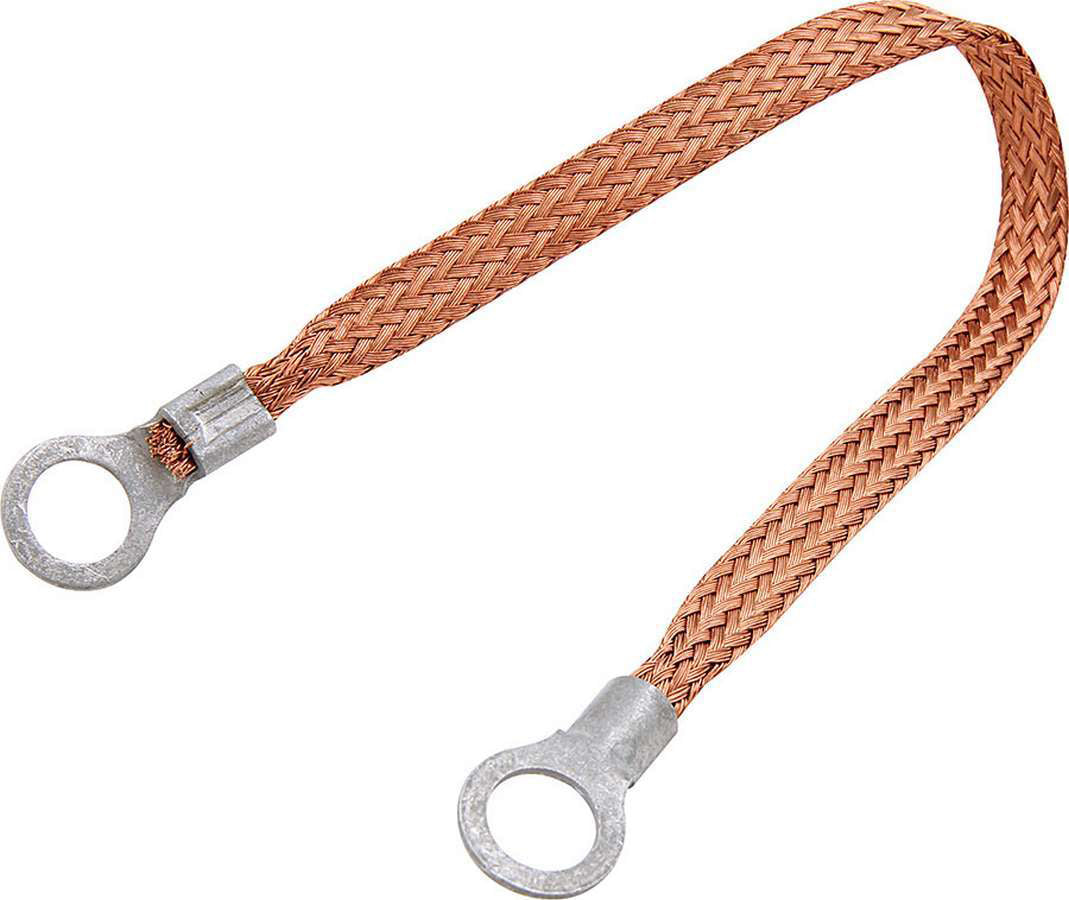 Copper Ground Strap 24in w/ 3/8in Ring Terminals