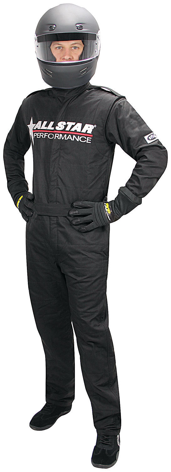 Allstar Race Suit Black XL Short 1pc 2 Layer
