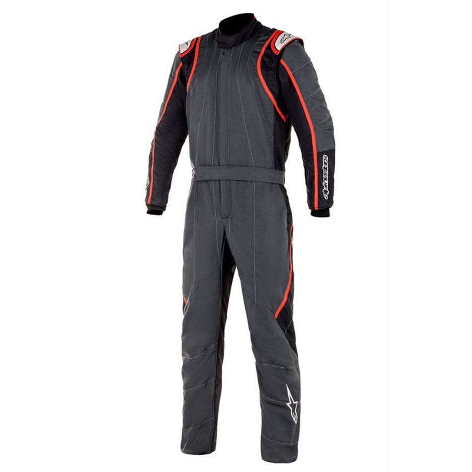 Suit GP Race V2 Gray / Red / Black Larg X-Large