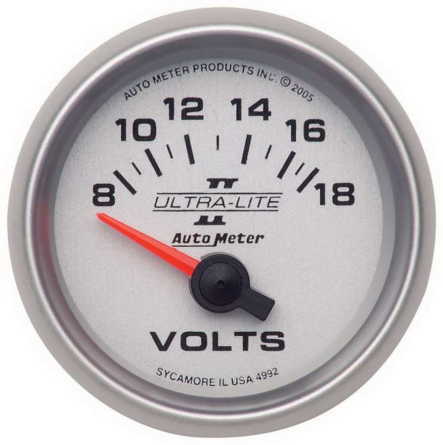 2-1/16in U/L II Voltmeter 8-18 Short Swp