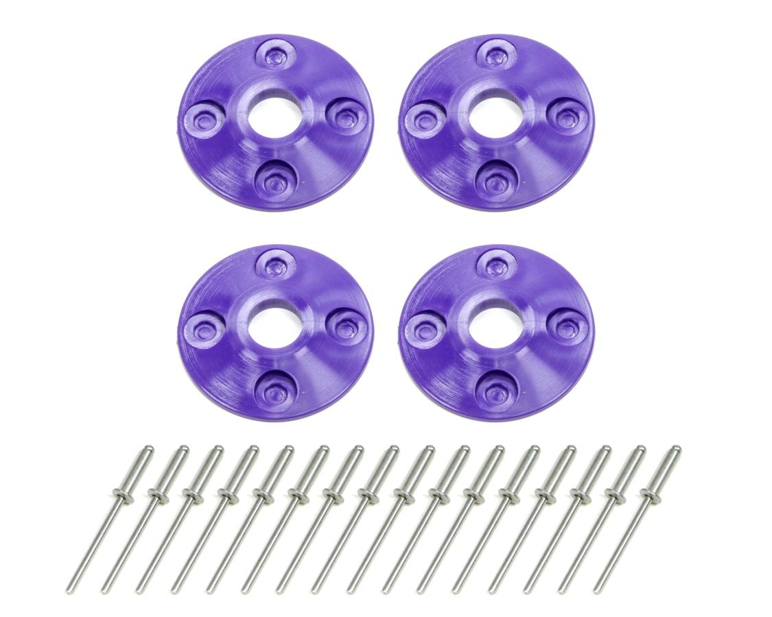 Scuff Plate Plastic 4pk Purple