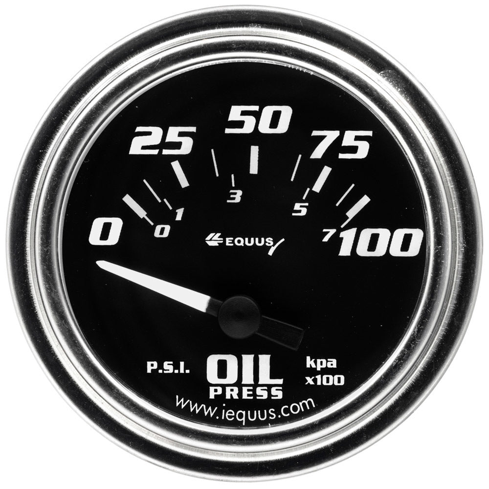 2.0 Dia Oil Pressure Gauge Chrome  0-100psi