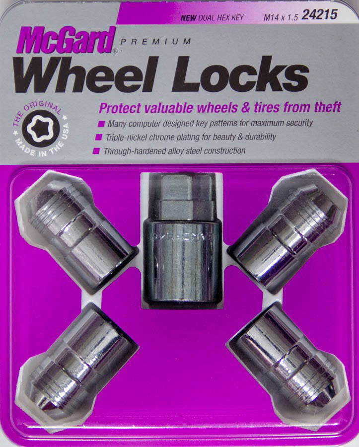Wheel Lock Set 14mmx1.5 Cone Seat