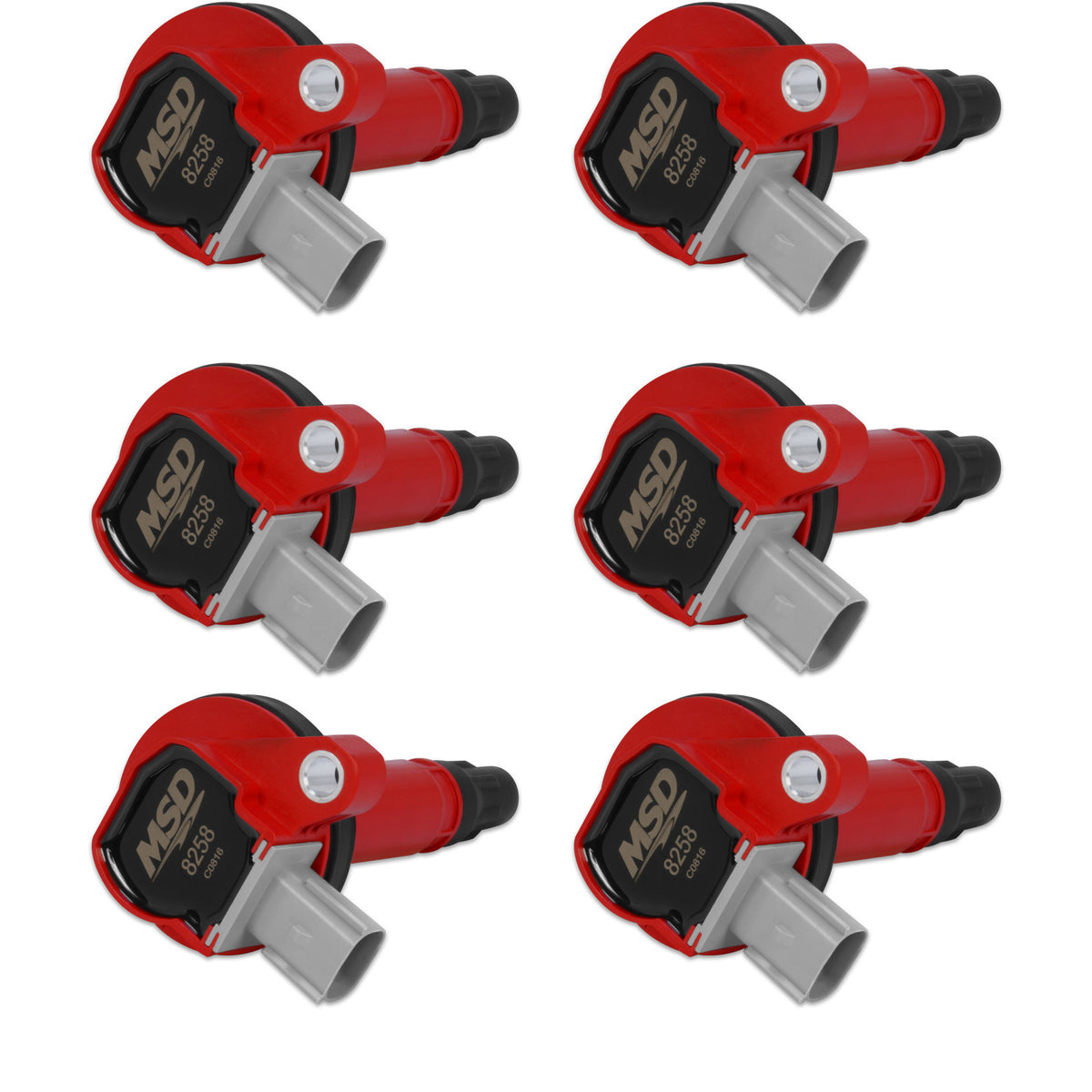 Coils 6pk Ford Eco-Boost 3.5L V6 10-13   Red