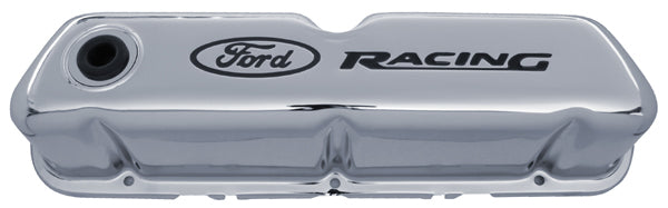 Ford Racing Steel Valve Covers Chrome