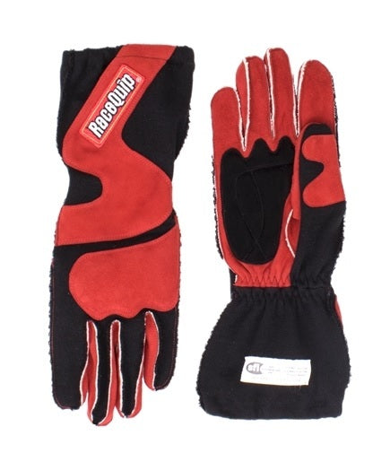 Gloves Outseam Black/Red Medium SFI-5