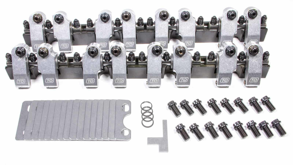 SBC Shaft Rocker Arm Kit - 1.6/1.6 Ratio