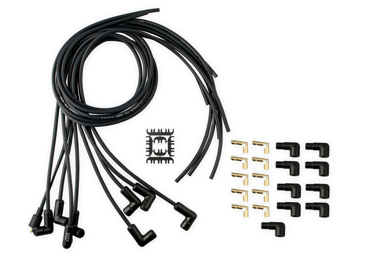 8mm Spark Plug Wire Set w/90-Deg Ceramic Boots