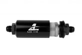 8an Inline Fuel Filter 100 Micron 2in OD Black