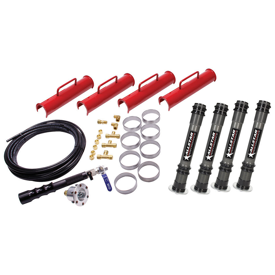 Air Jacks Complete Kit 4pcs 15.25in w/Dirt Foot