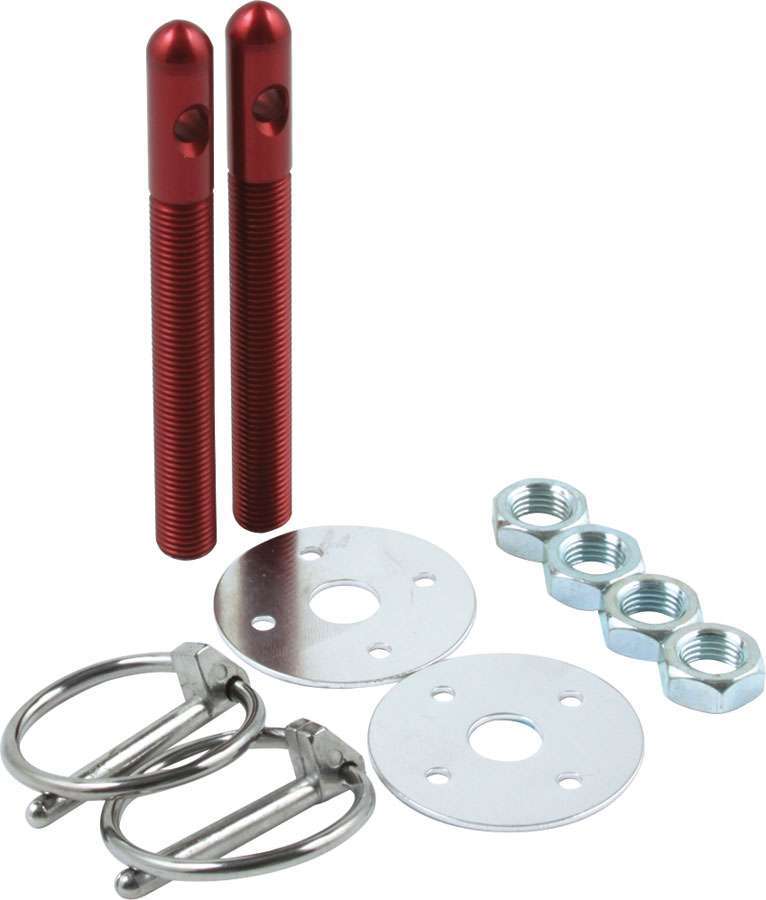 Alum Hood Pin Kit 3/8in Red