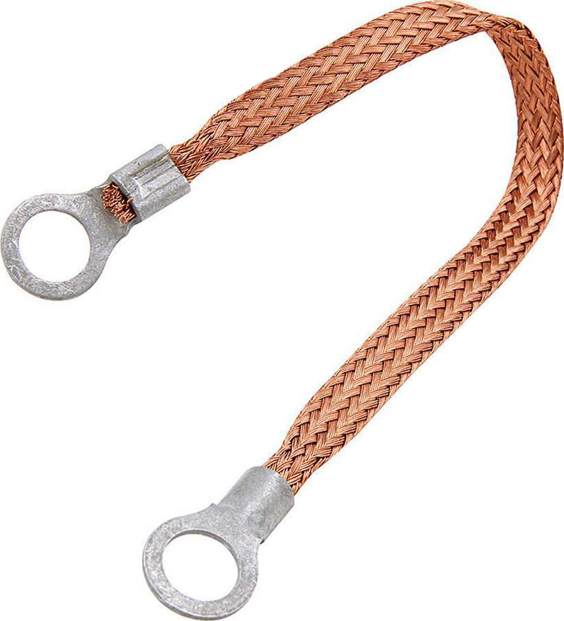 Copper Ground Strap 18in w/ 1/4in Ring Terminals