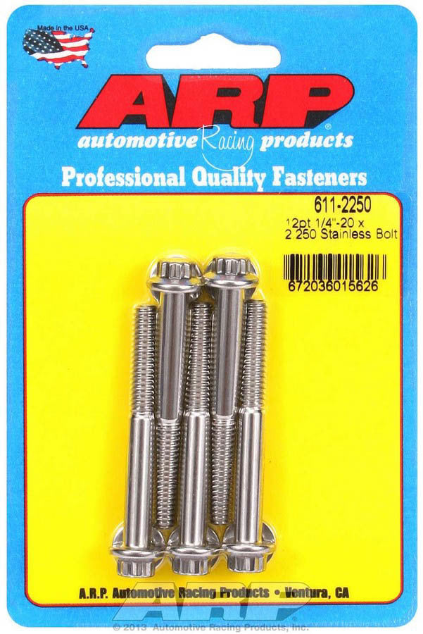 S/S Bolt Kit - 12pt. (5) 1/4-20 x 2.250