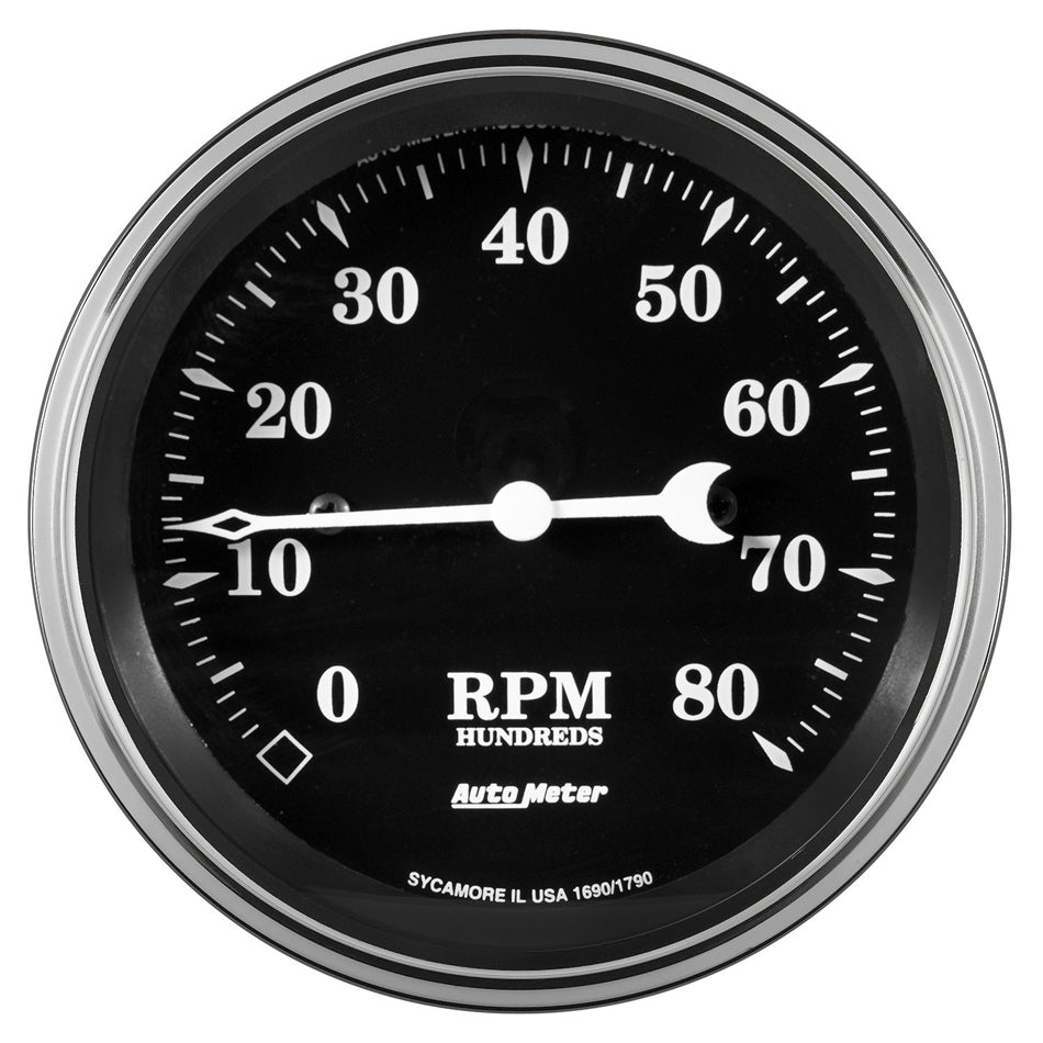 3-3/8 Tachometer 8000 RPM Old Tyme In-Dash