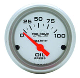 2-1/16in U/L Oil Pressure Gauge 0-100psi