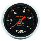 15 Psi Fuel Press. Gauge