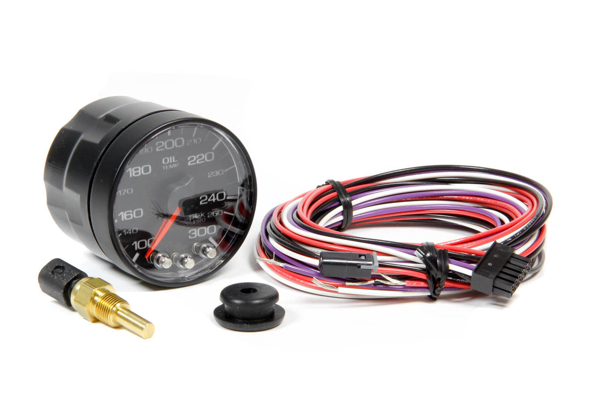 Spek-Pro 2-1/16 Oil Temp Gauge w/Peak Memory