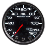 Spek-Pro Oil Pressure Gauge 0-120psi 2-1/16