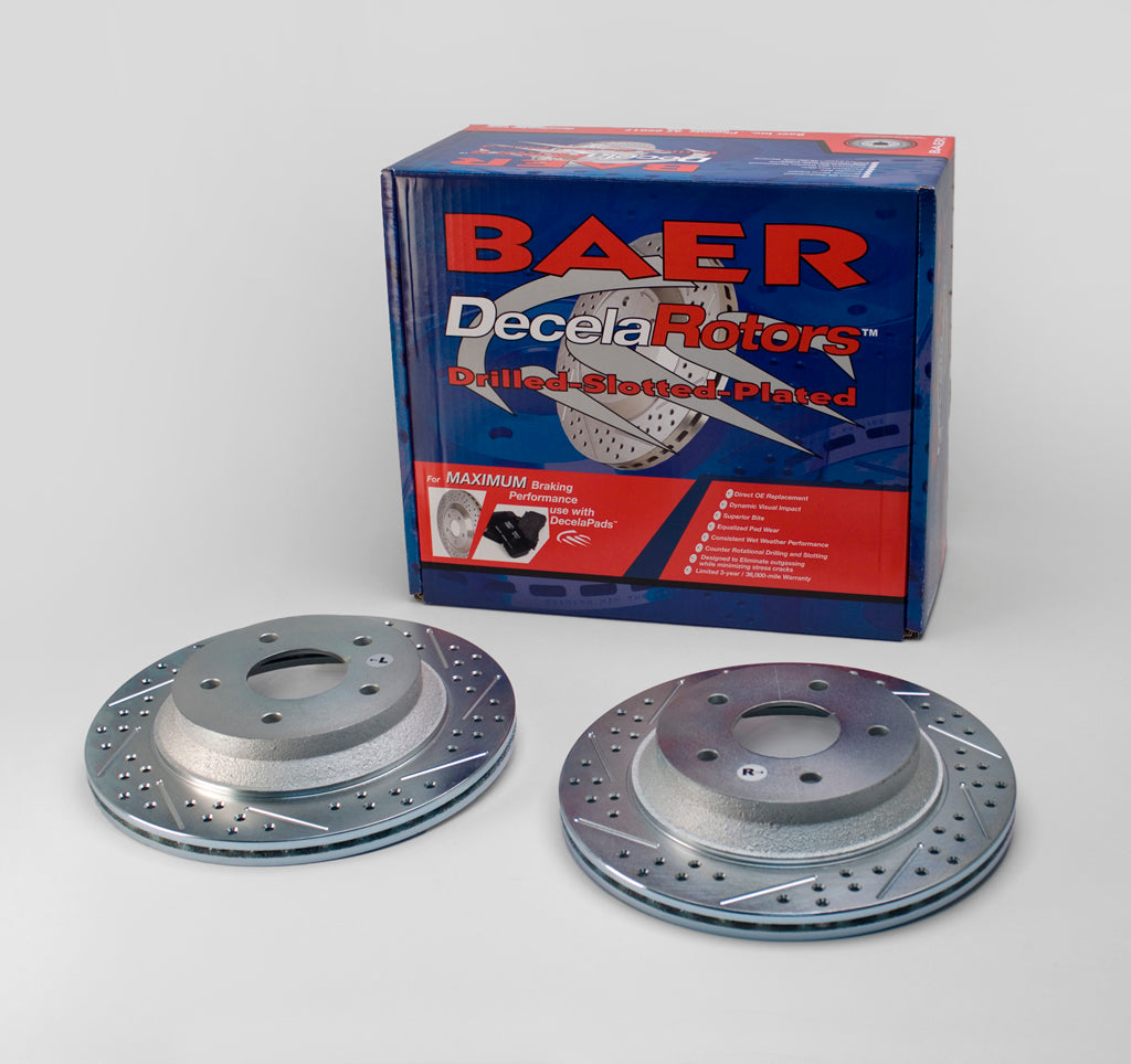 Performance Slotted And Drilled Rotors Pair