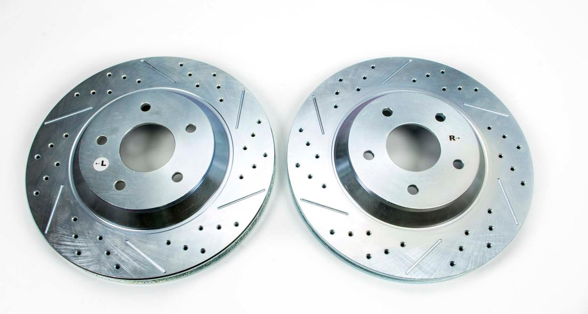 Performance Slotted And Drilled Rotors Pair
