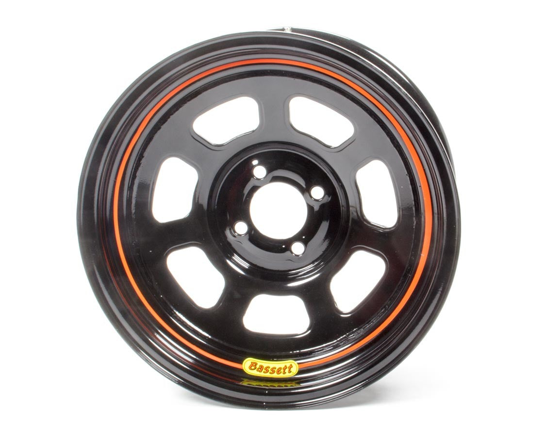 Wheel 15x7 4x100mm D- Hole 4in BS Black