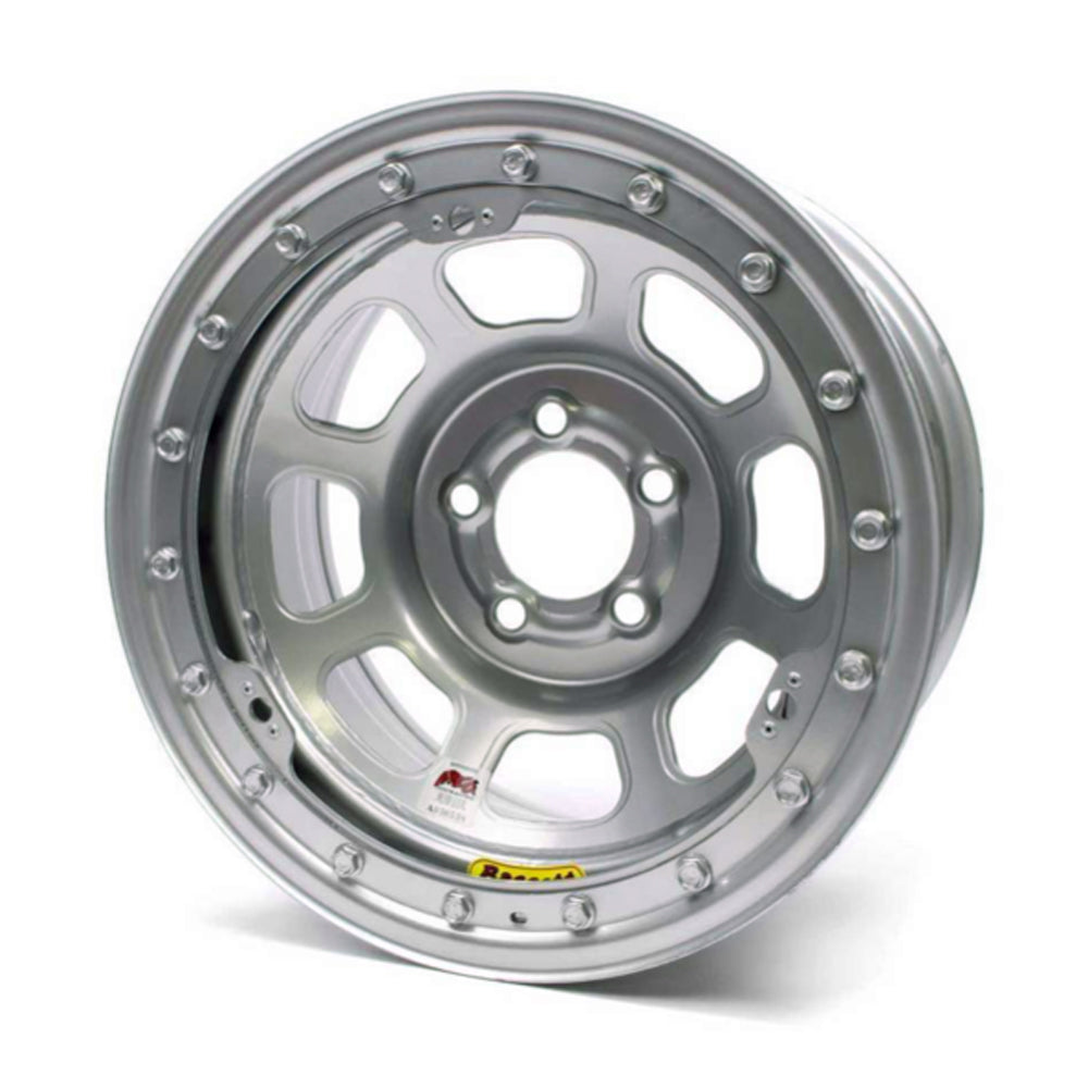 15X8 IMCA B/Lock Wheel D-Hole Silver 5x4.75
