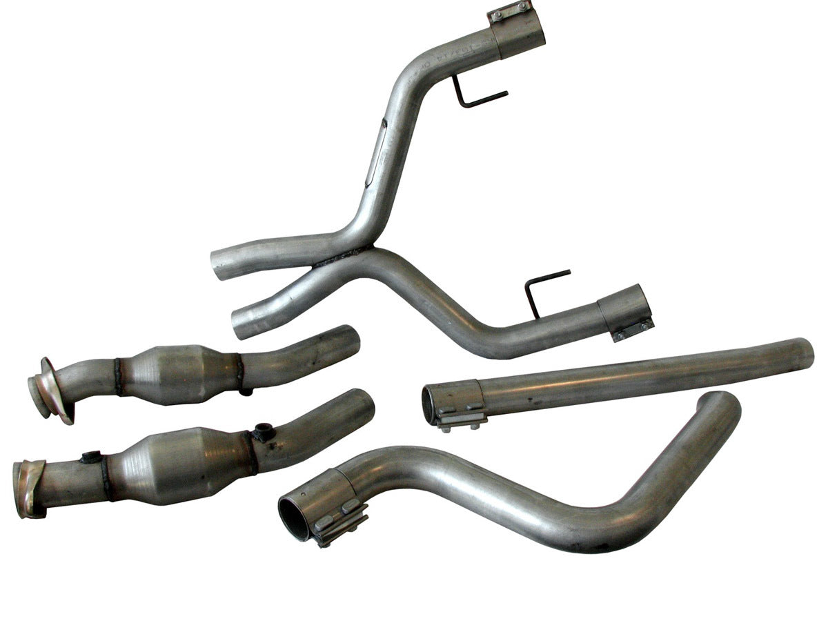 Off-Road X-Pipe w/Conv. - 05-09 Mustang V6