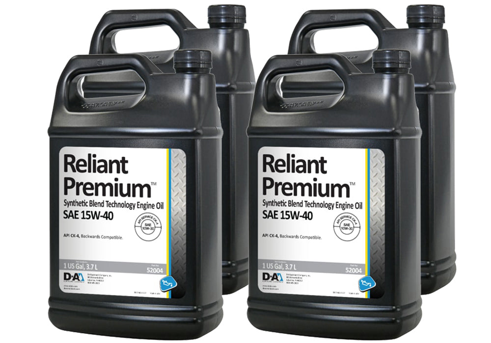 Reliant Premium 15w40 Case 4 x 1 Gallon Jugs