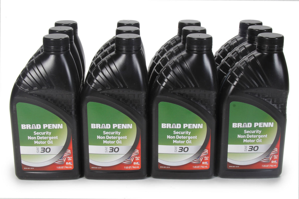 Brad Penn Motor Oil SAE 30W Case 12 x 1 Quart