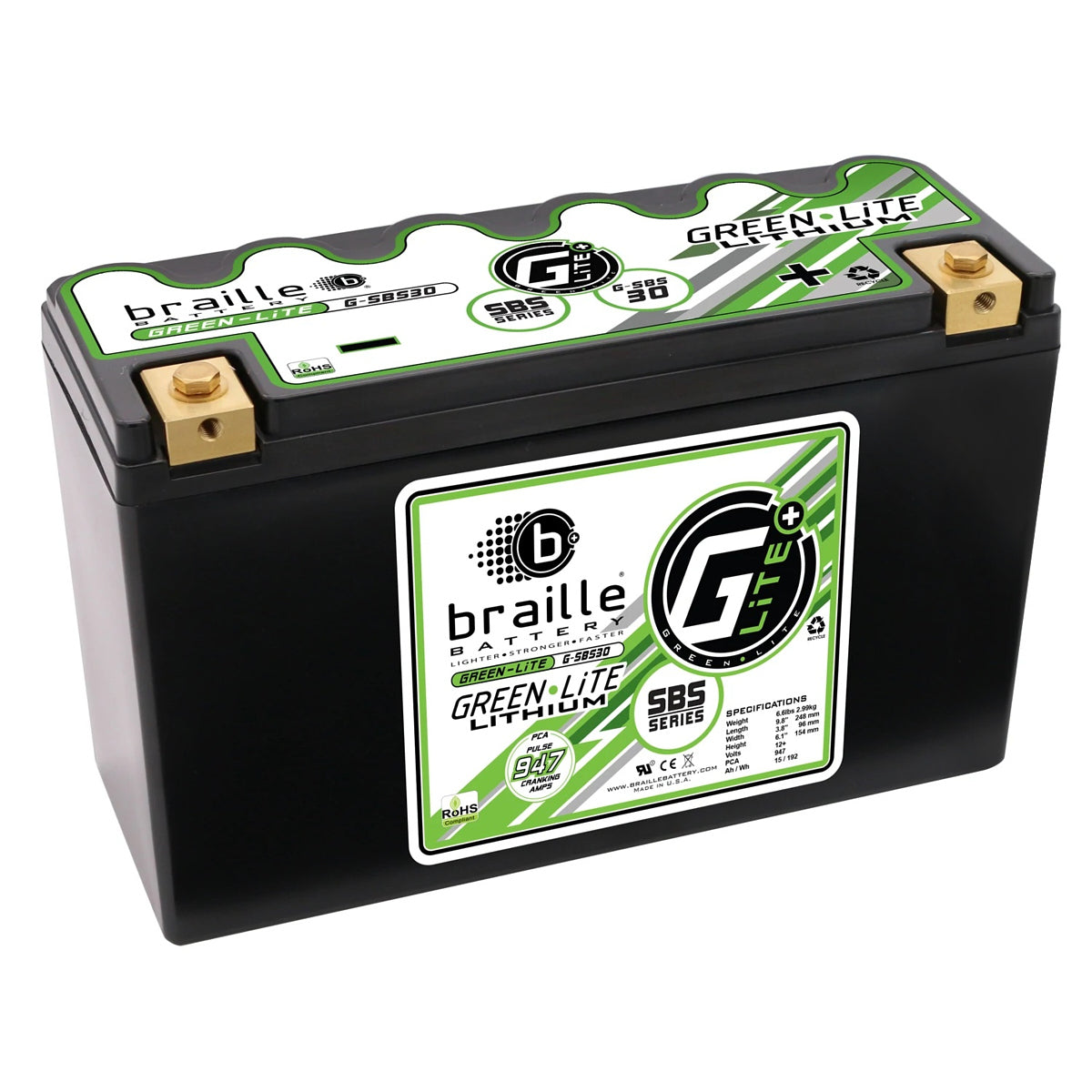 Green-Lite Lithium G-SBC30 Battery 947 Amps