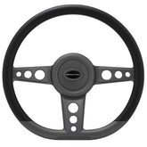 Steering Wheel 14in D- Shape Trans Am Gunmetal