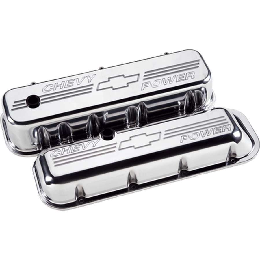 BBC Tall Chevy Power Valve Covers Polished
