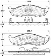 Posi-Quiet Semi-Metallic Brake Pads with Hardwar