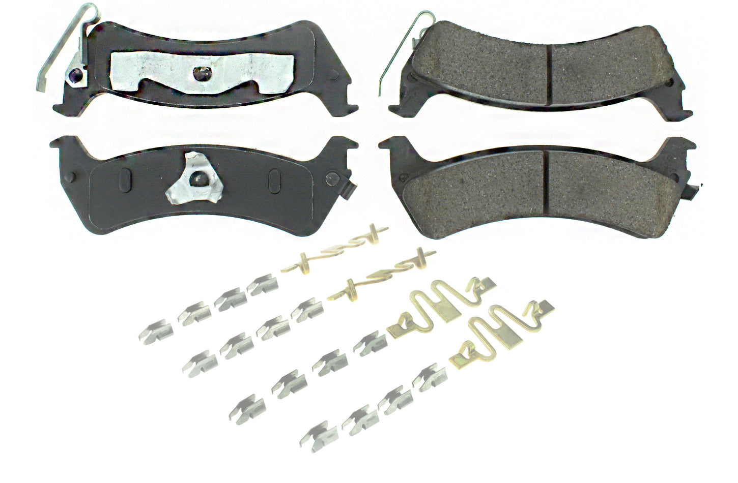 Posi-Quiet Semi-Metallic Brake Pads with Hardwar