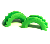 D-Ring/Shackle Isolator Fluorescent Green Pair