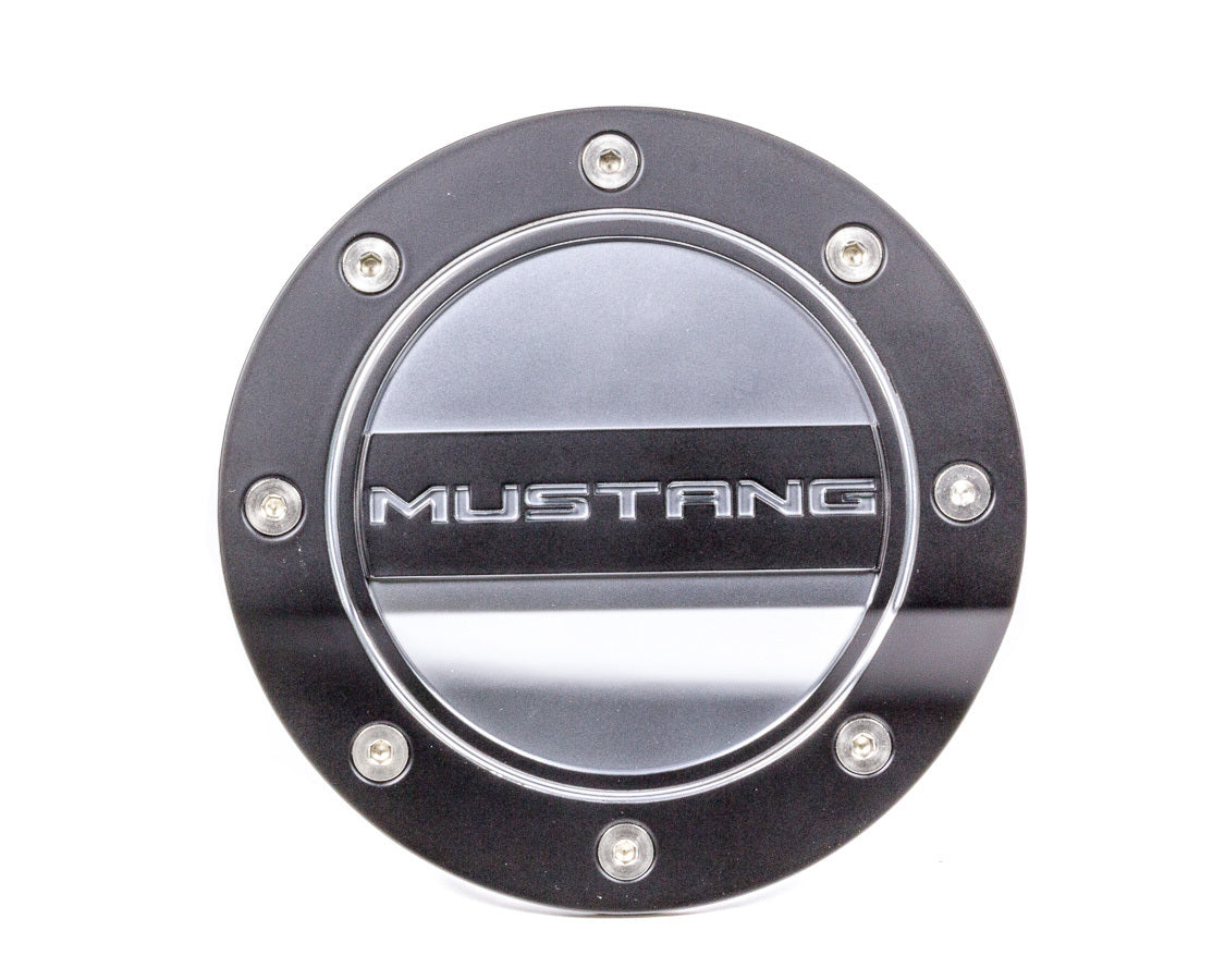 Fuel Door Mustang Black/ Silver 15-   Mustang