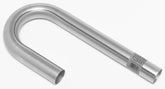 2in Aluminized J-Bend Pipe 3.5 Radius 16 Gauge