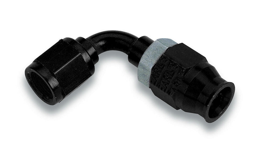 #4 90 Deg Alum TFE Hose End Ano-Tuff