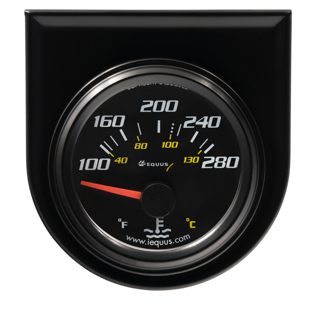 2.0 Dia Water Temp Gauge Black  100-280