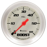 2.0 Dia Boost Gauge Silver  60psi