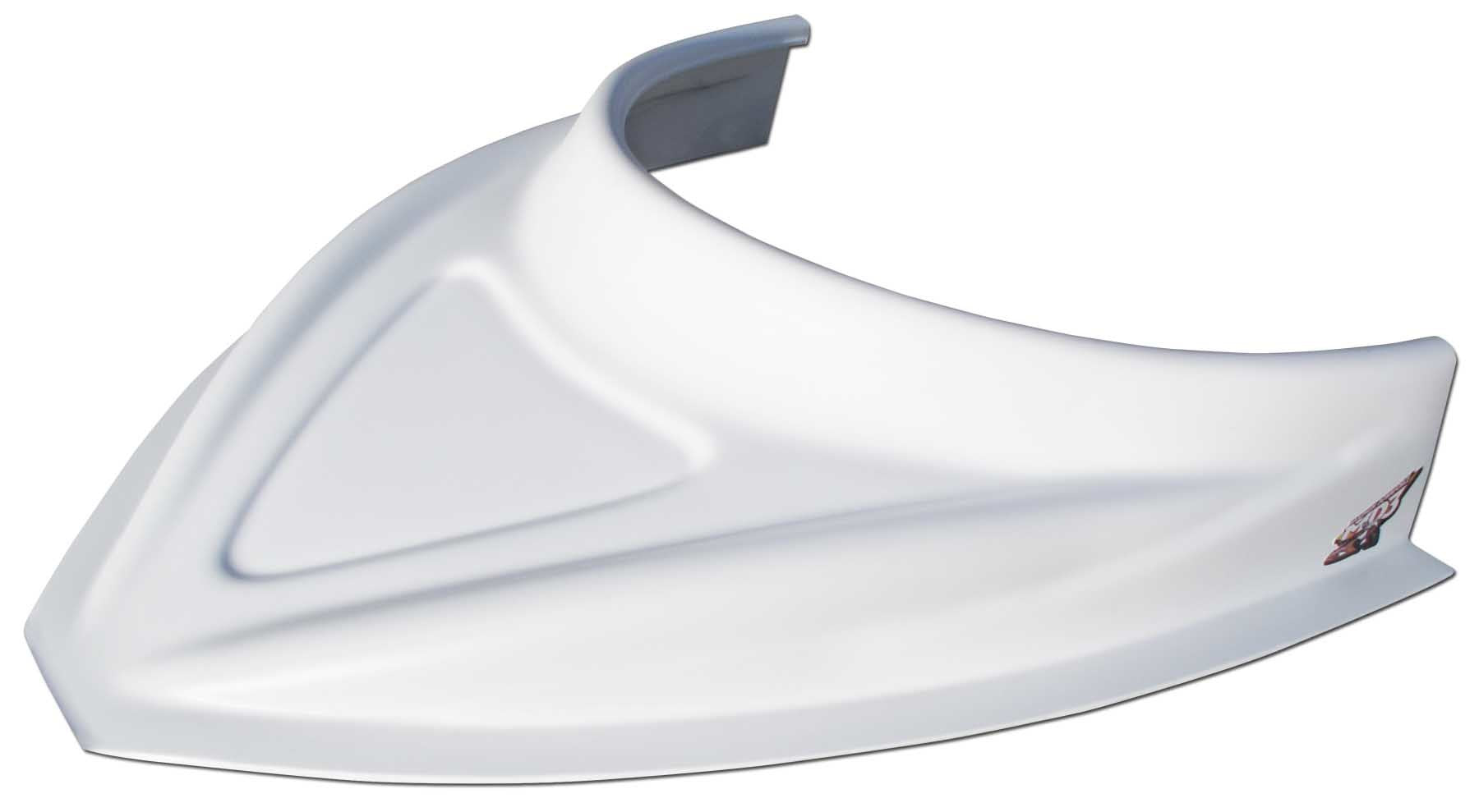MD3 Hood Scoop 3in Tall Curved White