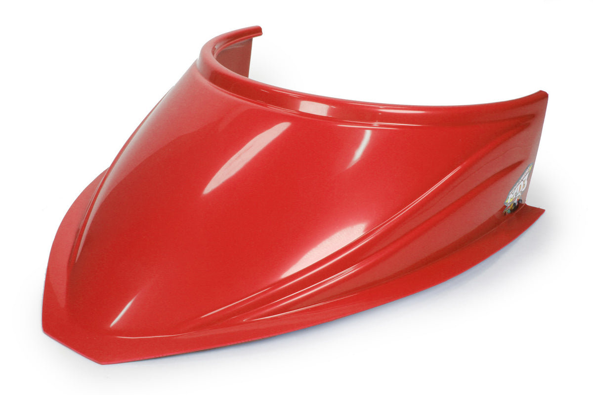 MD3 Hood Scoop 5in Tall Curved Red