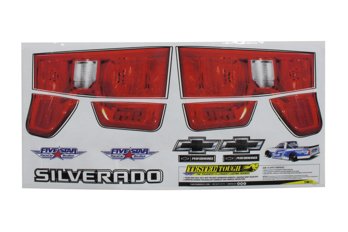 2019 Chevy Silverado Tail ID Graphics Kit