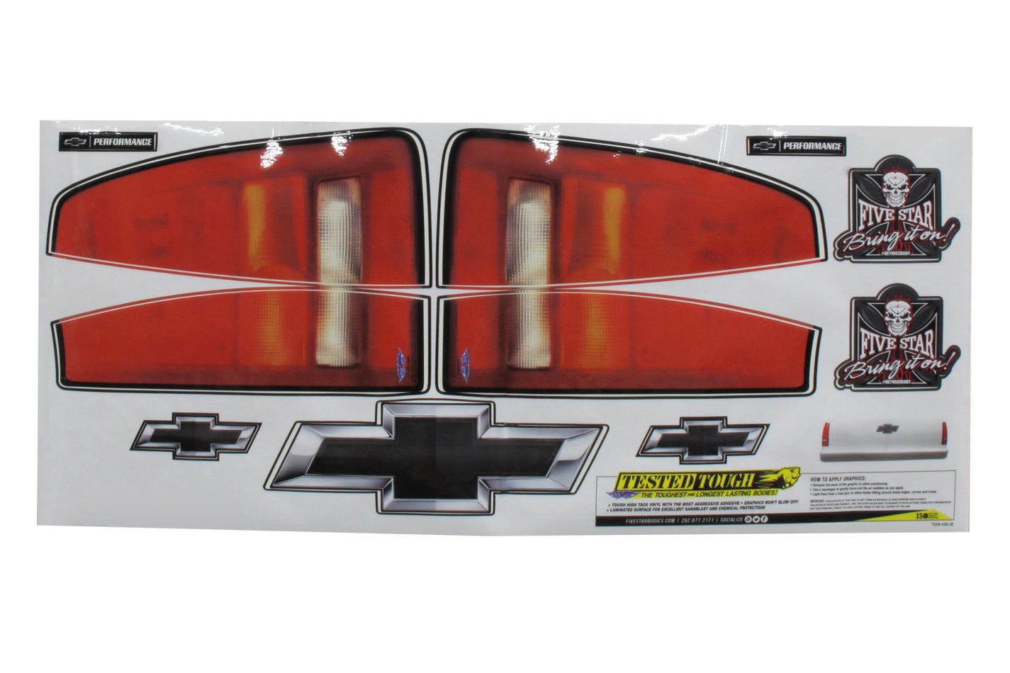 Chevy Pkup Taillight Truck Decal Stickers