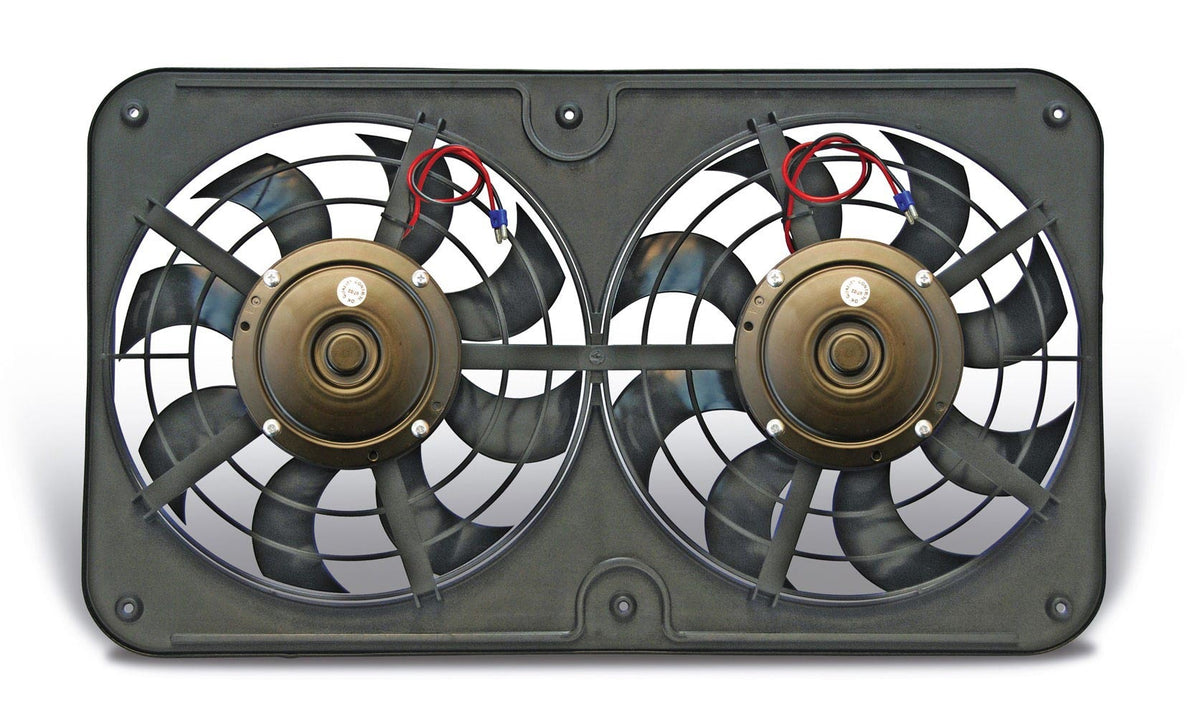 Dual 12-1/8in Lo Profile pusher Fan w/o Controls