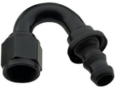 Hose Fitting #8 150 Deg Push Lock Black