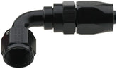 Hose Fitting #4 90 Deg Pro-Flow Black