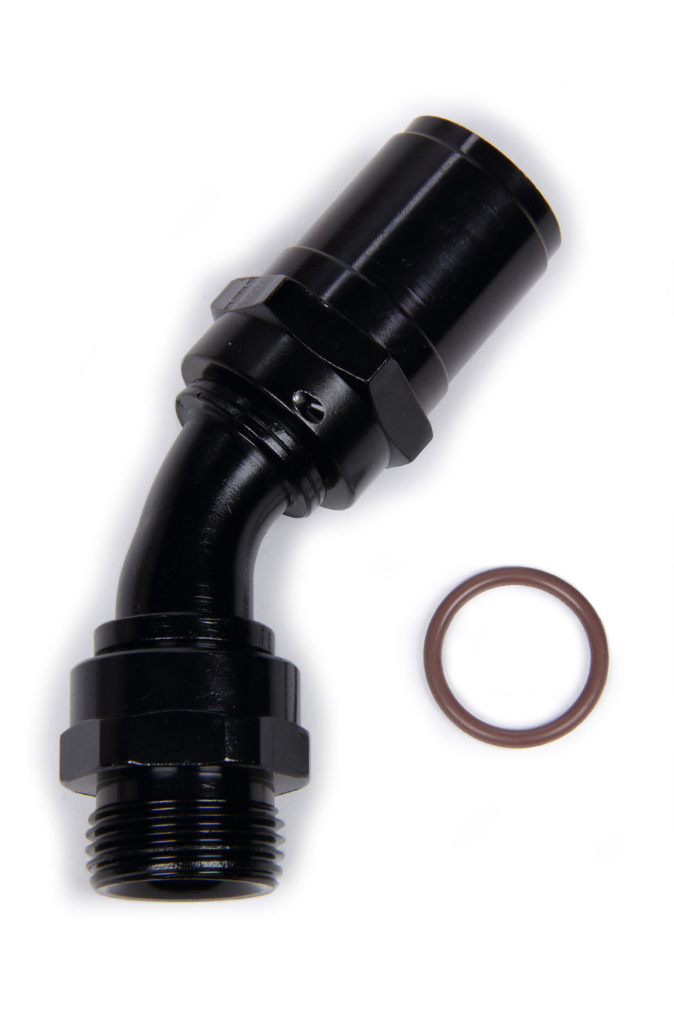 #10 Race-Rite Crimp-On Hose End 45-Degree